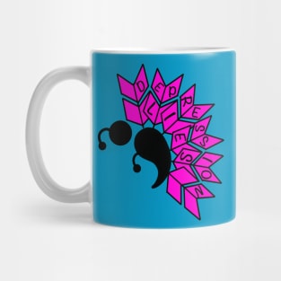 Depression Lies Semicolon Butterfly Mug